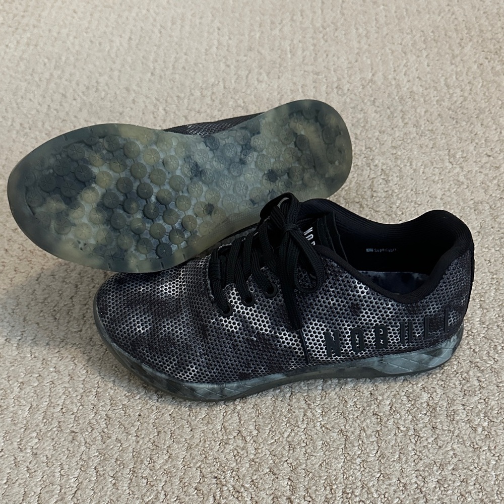 NOBULL Black Tie Dye Superfabric Trainers